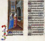 The Visitation in the Book of Hours of the Duc de Berry; the Magnificat in Latin