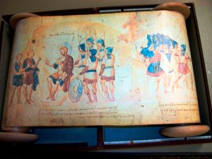 The Joshua Scroll, Vatican Library, illuminated scroll, created in the Byzantine empire