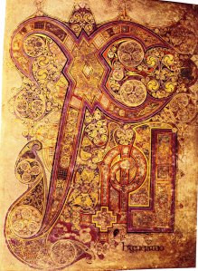 Book of Kells, f 34r (Chi-Rho)