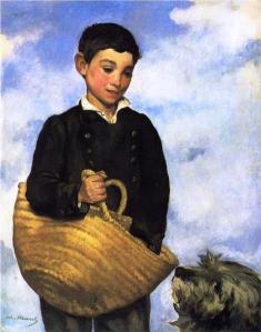 A Boy with a Dog, Édouard Manet, 1861