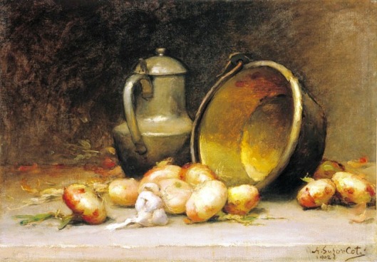 Still-life with Onions, 1902, by Suzor-Coté (Photo credit: the National Gallery of Art, Ottawa, Canada)