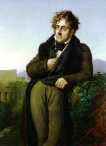 François-René de Chateaubriand by Anne-Louis Girodet de Roussy-Trioson.