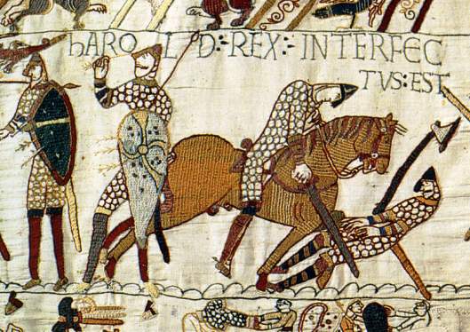 Bayeux Tapestry, King Harold is Killed Photo credit: Goggle Images)
