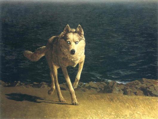 Wolf Dog, Jamie Wyeth, 1976